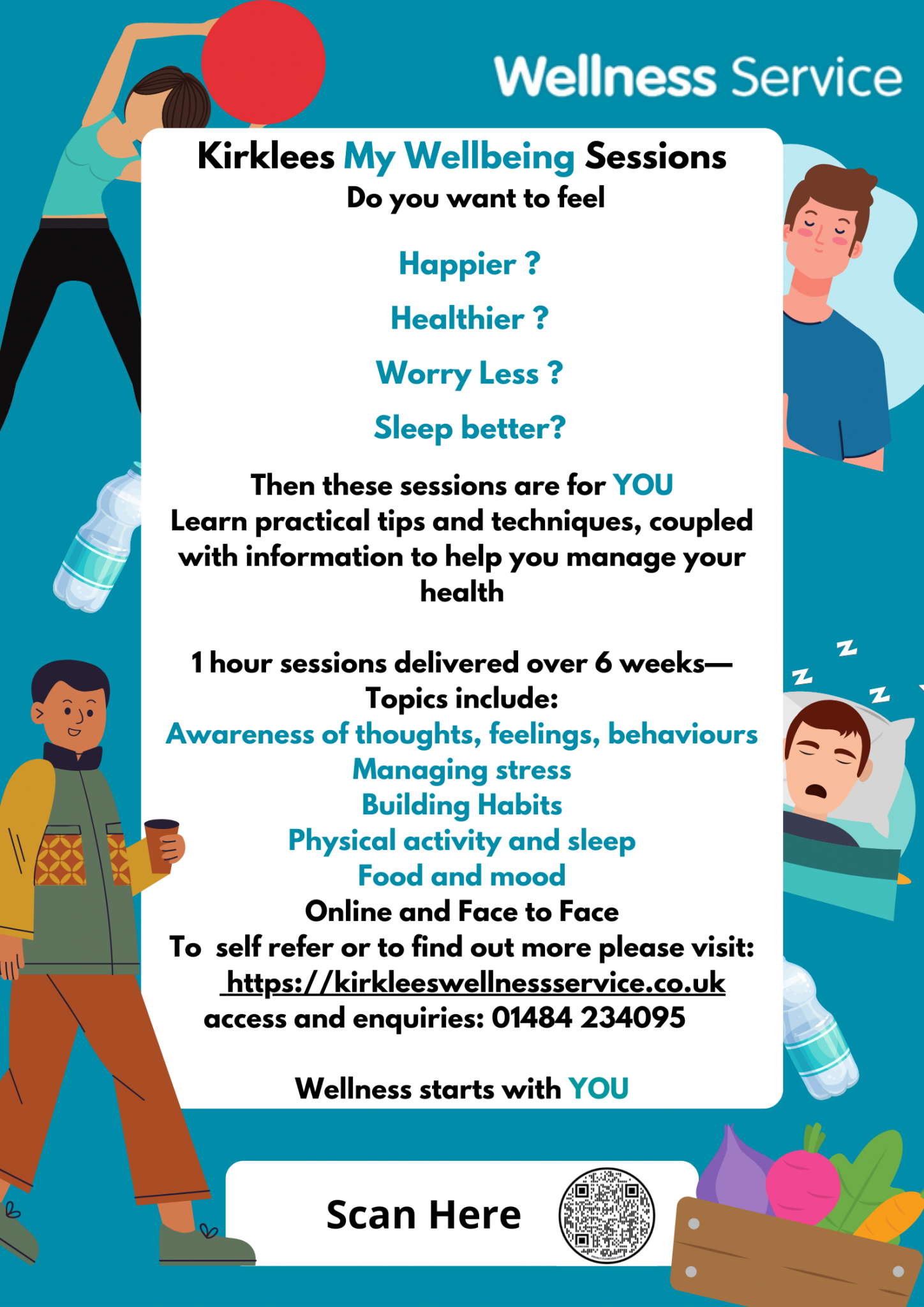My Wellbeing Course (including Carers Support Sessions) Kirklees Wellness Service