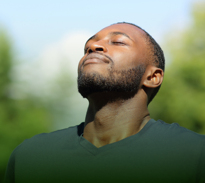 Man Embracing the Sunshine